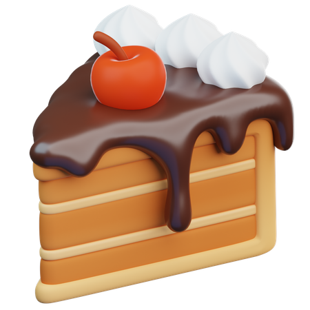 Rebanada de pastel  3D Icon