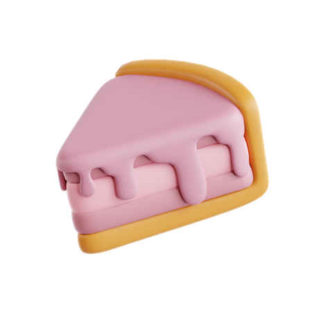 Rebanada de pastel  3D Icon