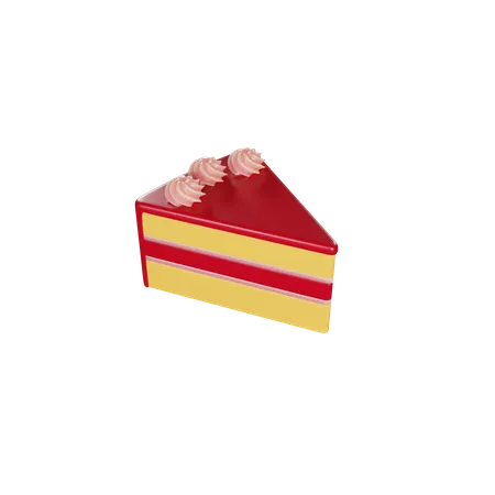 Rebanada de pastel  3D Icon