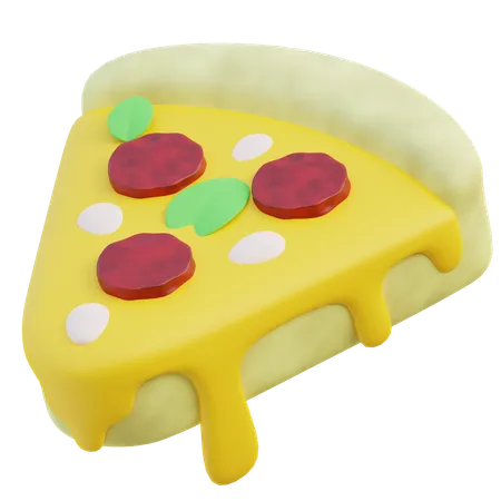 Porción de pizza  3D Icon