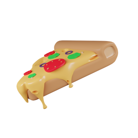 Porción de pizza  3D Icon