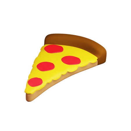 Porción de pizza  3D Icon