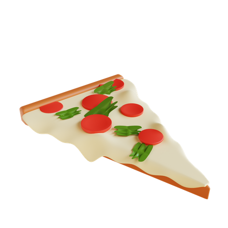Porción de pizza  3D Icon