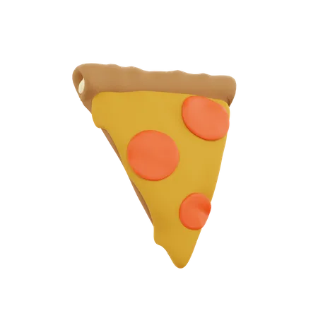 Porción de pizza  3D Icon