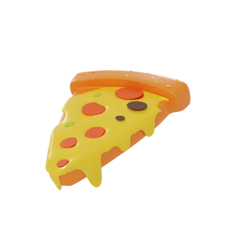 Porción de pizza  3D Icon