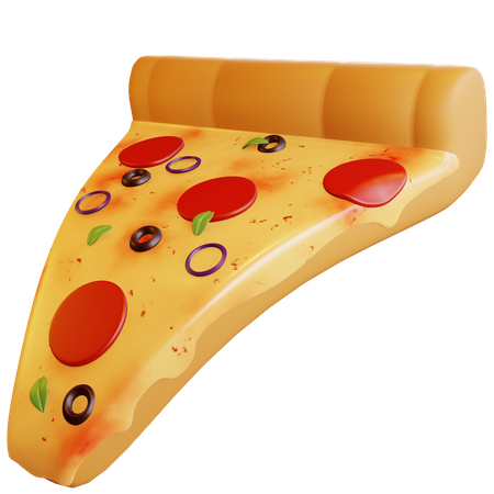 Porción de pizza  3D Icon