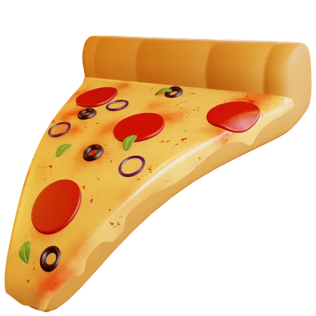 Porción de pizza  3D Icon