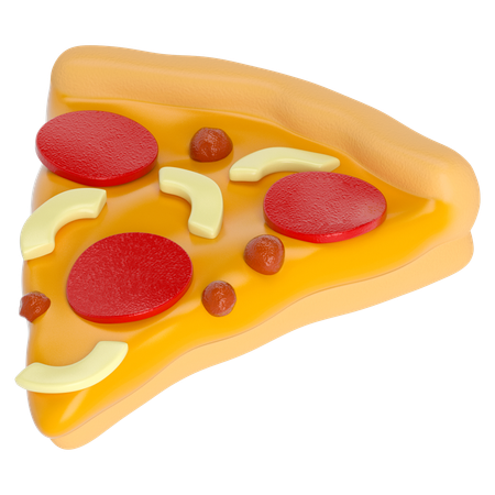 Pedazo de pizza  3D Icon