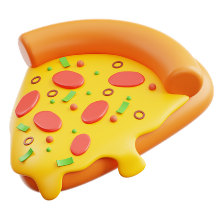 Porción de pizza  3D Icon