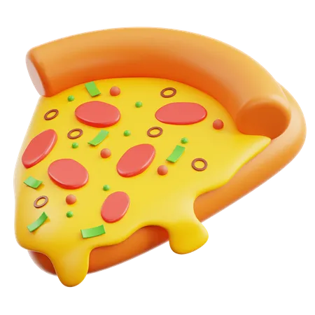 Porción de pizza  3D Icon