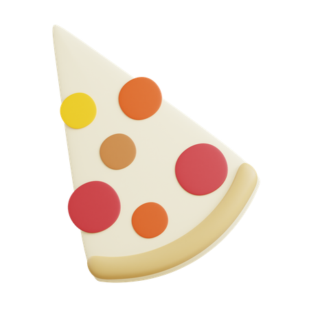 Porción de pizza  3D Icon