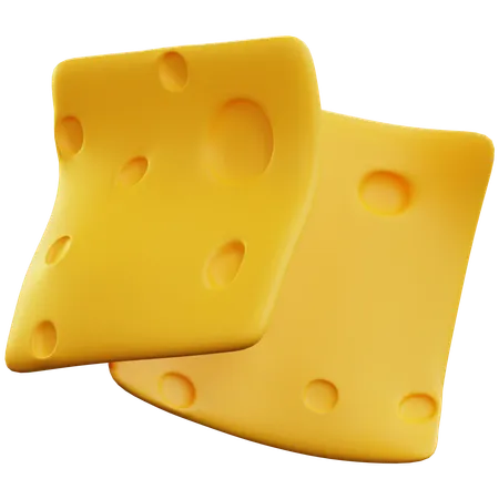 Rebanada de queso  3D Icon