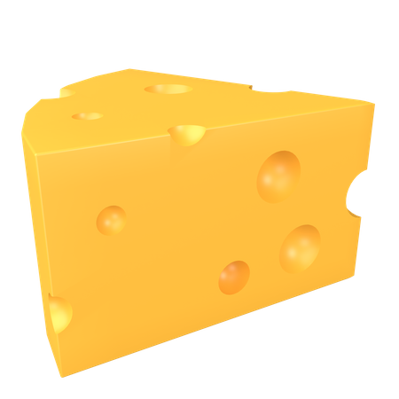 Rebanada de queso  3D Icon