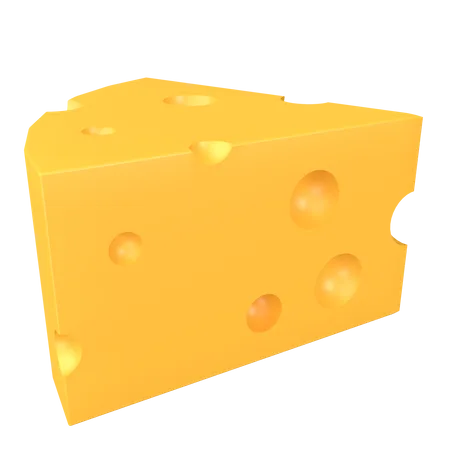 Rebanada de queso  3D Icon