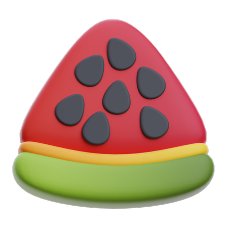 Rodaja de sandia  3D Icon