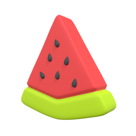 Rodaja de sandia  3D Illustration