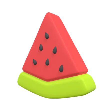 Rodaja de sandia  3D Illustration