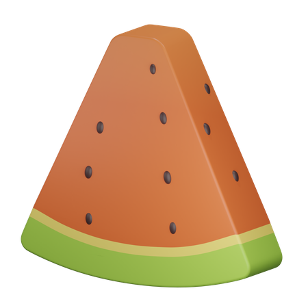 Rodaja de sandia  3D Illustration