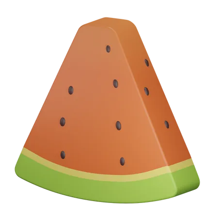 Rodaja de sandia  3D Illustration