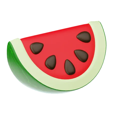 Rebanada de sandia  3D Icon