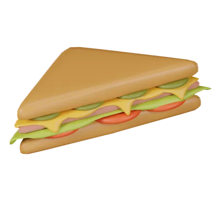 Rebanada de sándwich  3D Icon