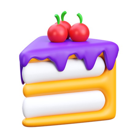 Rebanadas de pastel  3D Icon