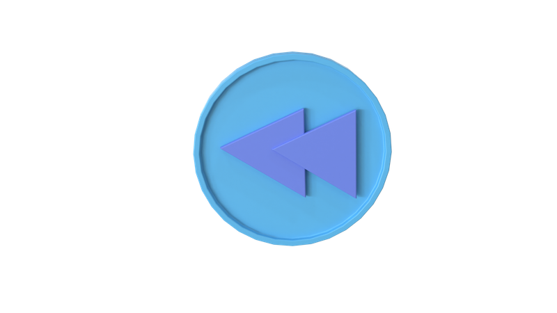 Retroceder  3D Icon
