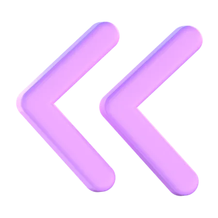 Seta de retrocesso  3D Icon