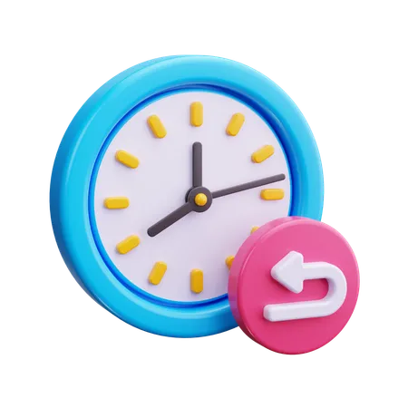 Rebobinar el tiempo  3D Icon