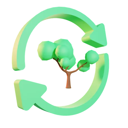 Reboisement  3D Icon