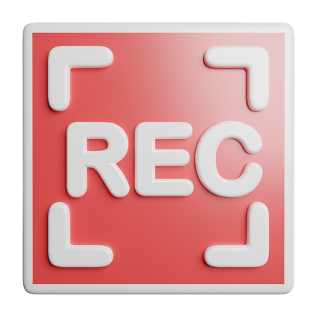 Rec  3D Icon