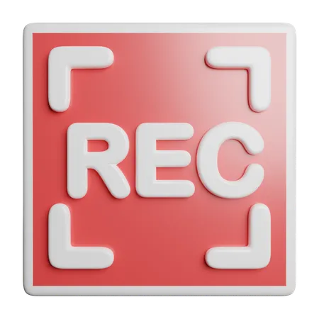 Rec  3D Icon