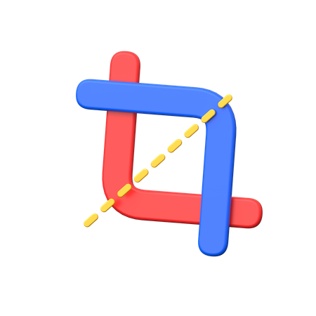Recadrer  3D Icon