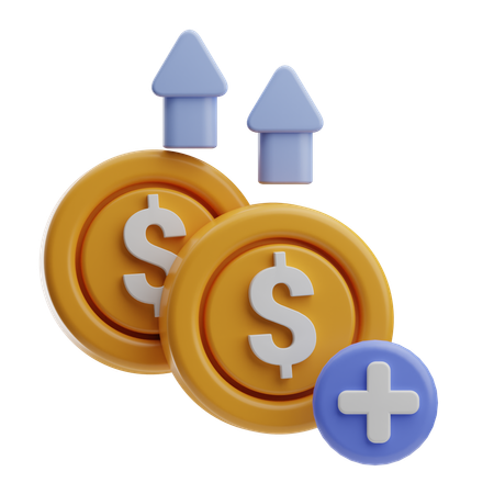 Recarga de dinero  3D Icon