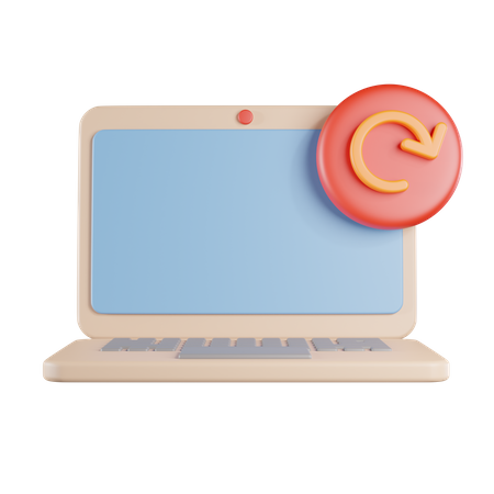 Recarga de laptop  3D Icon