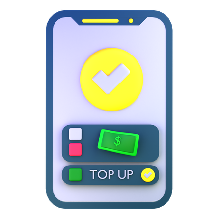 Recargar saldo  3D Icon