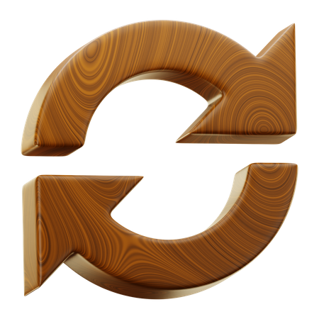 Recargar flecha  3D Icon