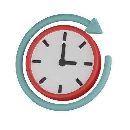 Recargar reloj  3D Icon