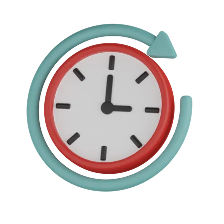 Recargar reloj  3D Icon