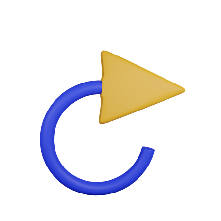Seta de recarga  3D Icon