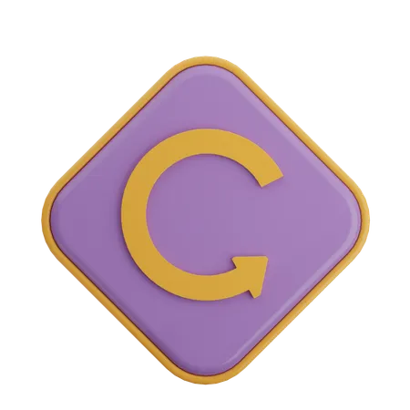 Seta de recarga  3D Icon