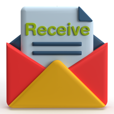 Receber e-mail  3D Icon