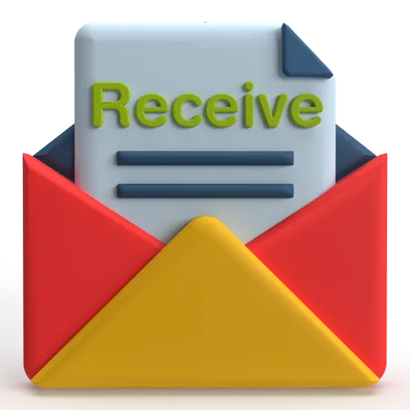 Receber e-mail  3D Icon