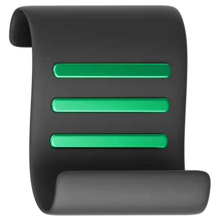 Receipt  3D Icon