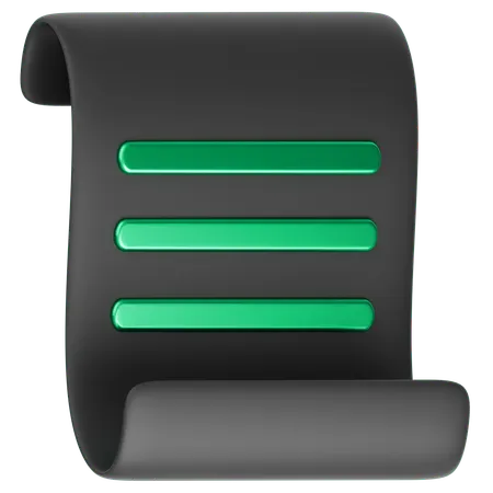 Receipt  3D Icon