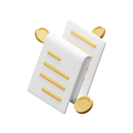 Receipt  3D Icon