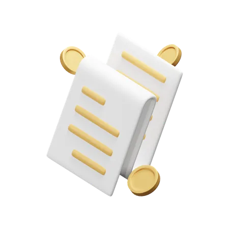 Receipt  3D Icon