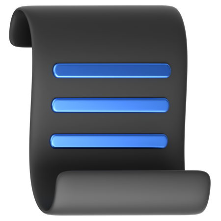 Receipt  3D Icon