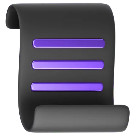 Receipt  3D Icon
