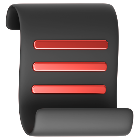 Receipt  3D Icon